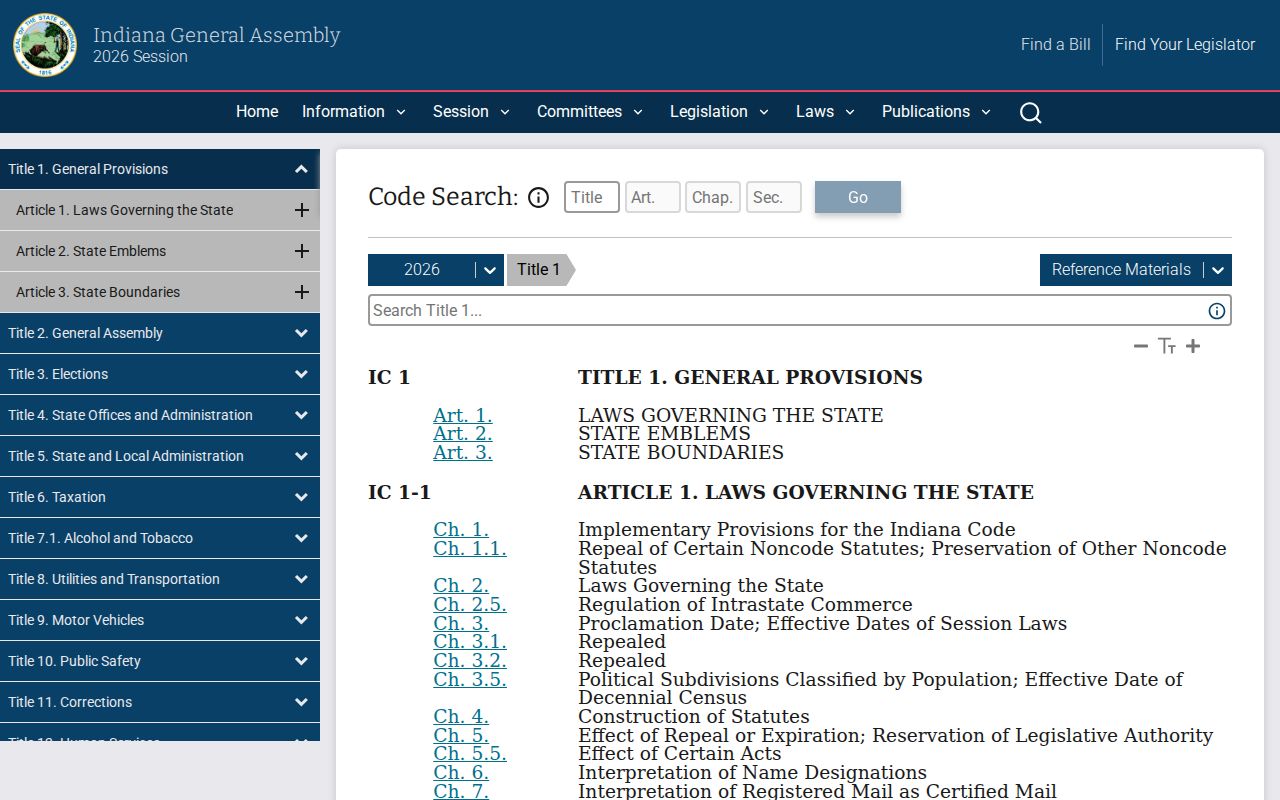 Indiana arrest records and court charge code source