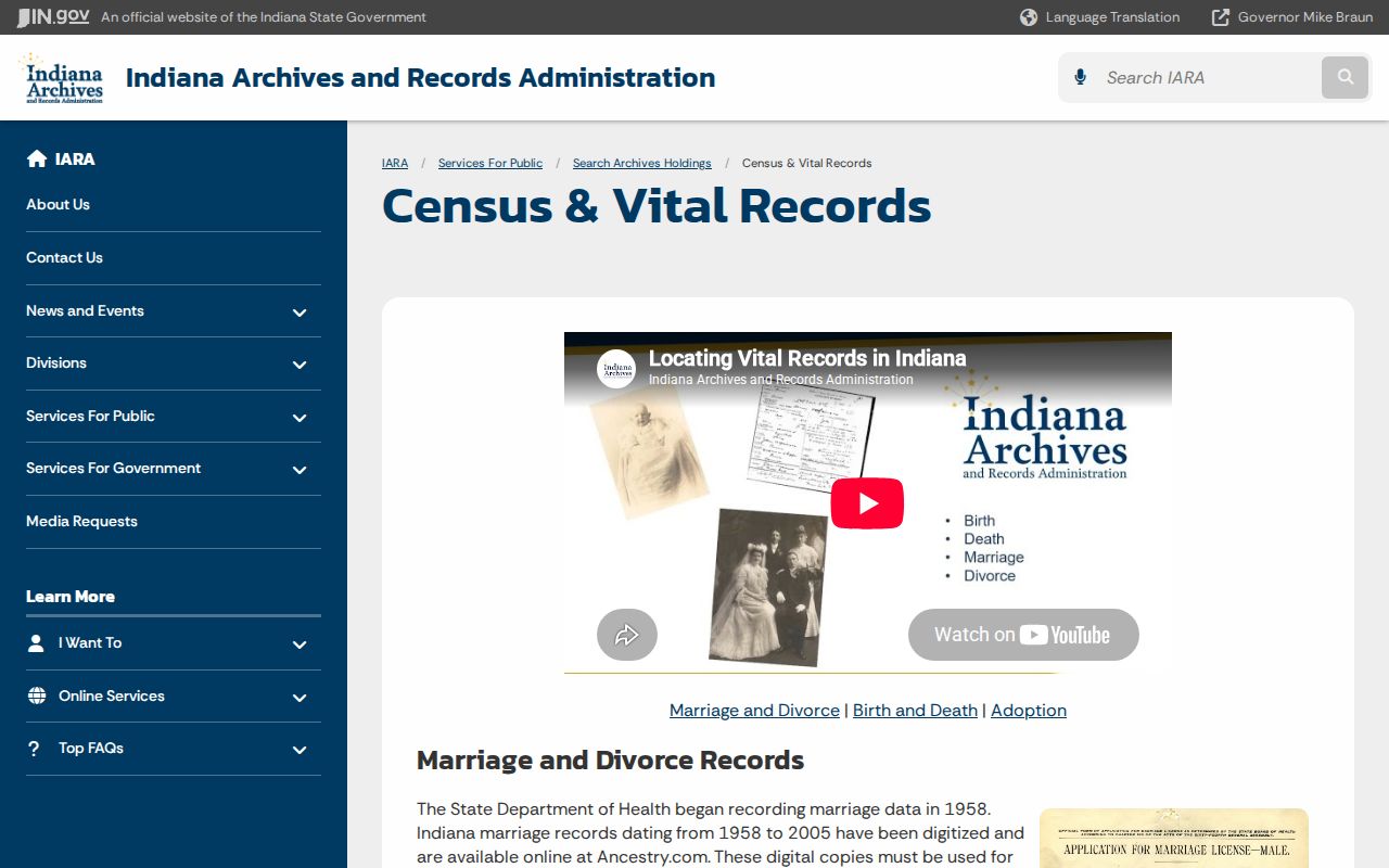 Indiana probate records archives and historical holdings